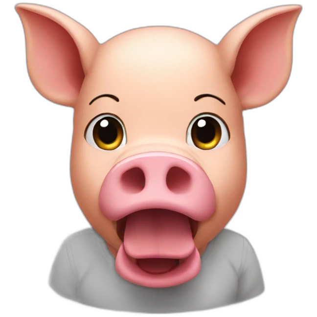 Beat eat a pig emoji