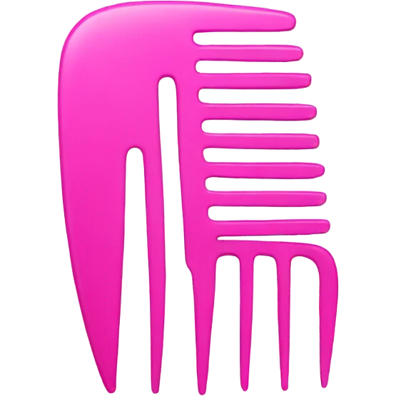 Pink comb emoji
