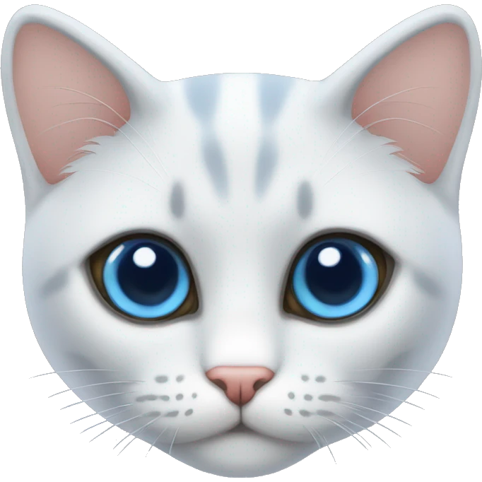 Gato perla ojos azules  emoji
