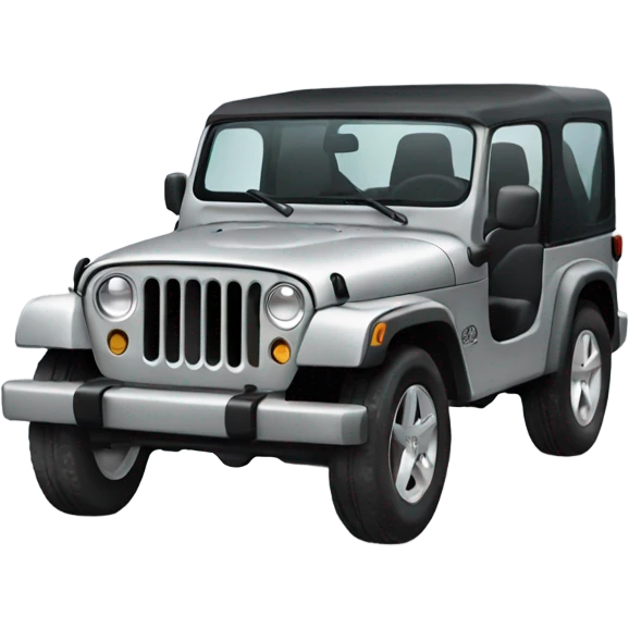 Gray Jeep  emoji