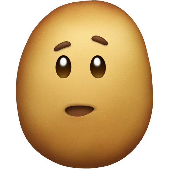 potato emoji no face emoji