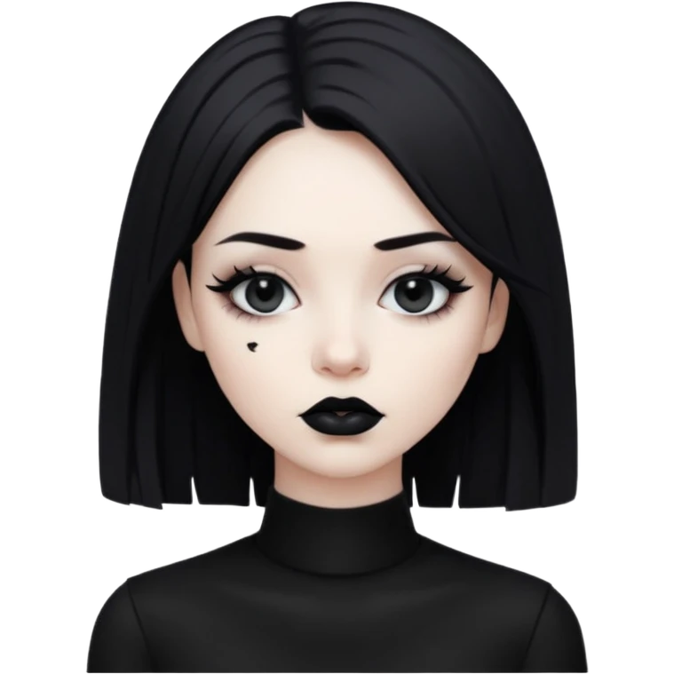 Bad girlfriend.eom girl . Gorgeous woman but still emo every thing black  emoji
