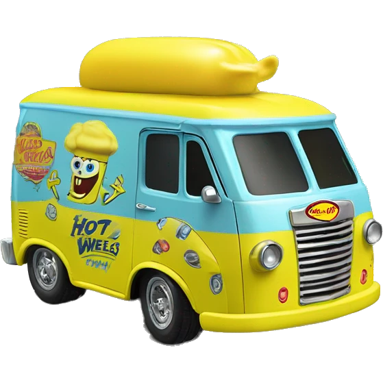 Hot wheels Premium SpongeBob 1950 Chevy step van  emoji