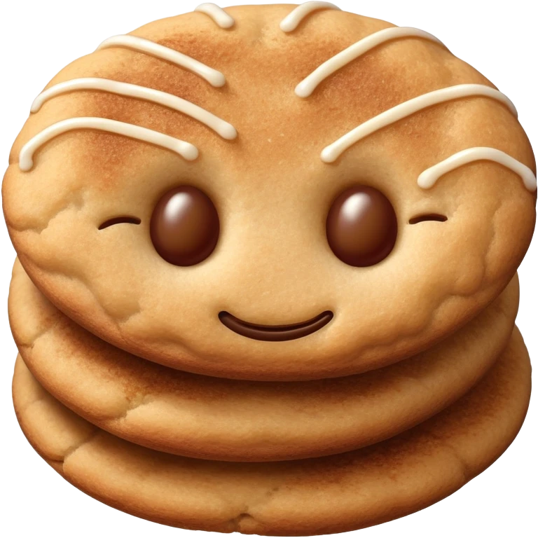snickerdoodle cookie with cinnamon sugar coating emoji