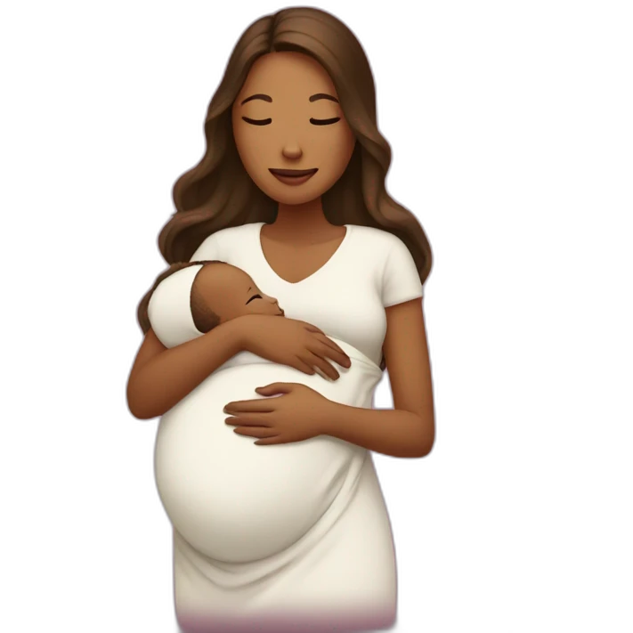 the woman gives birth to a child emoji