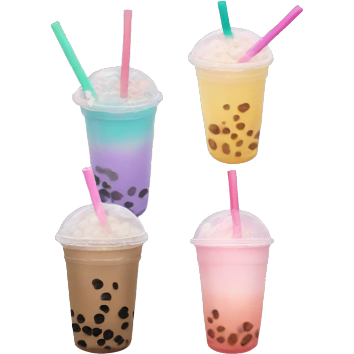 Bubble tea aesthetic emoji