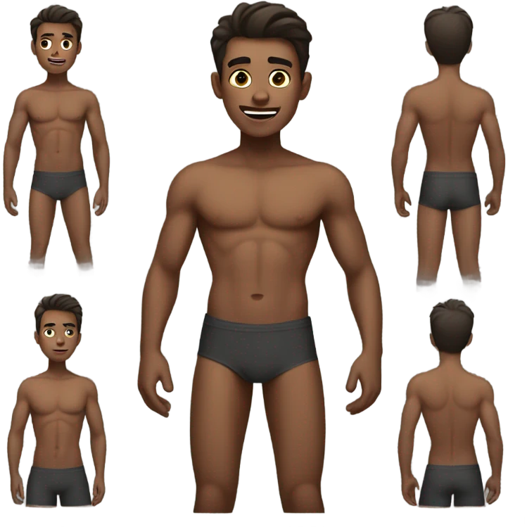 slim boy shirtless emoji