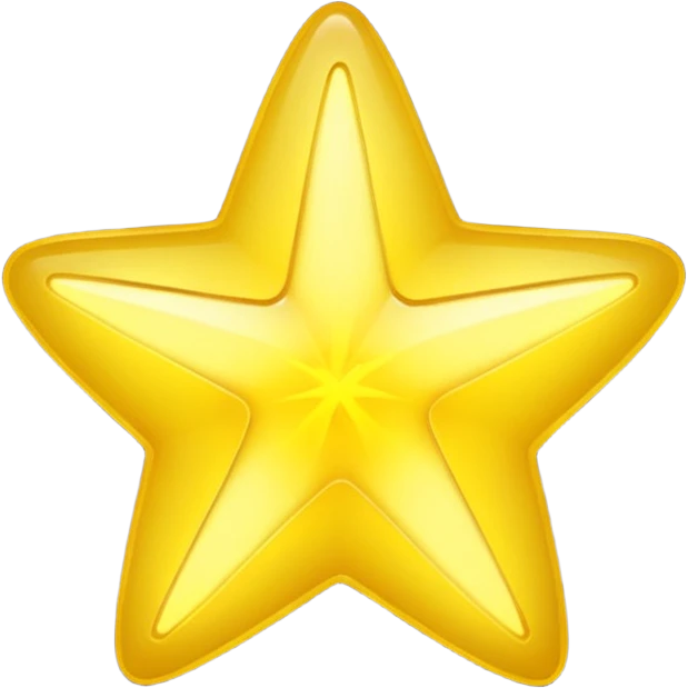 Two stars cute emoji