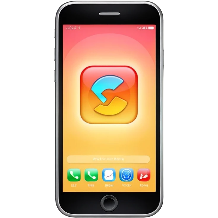 smart phone with notification emoji