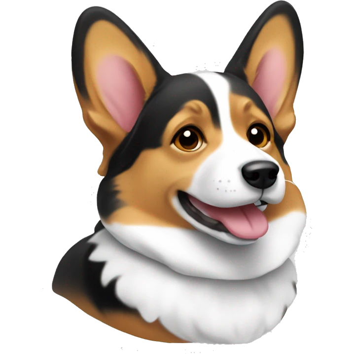 Tri color corgi emoji