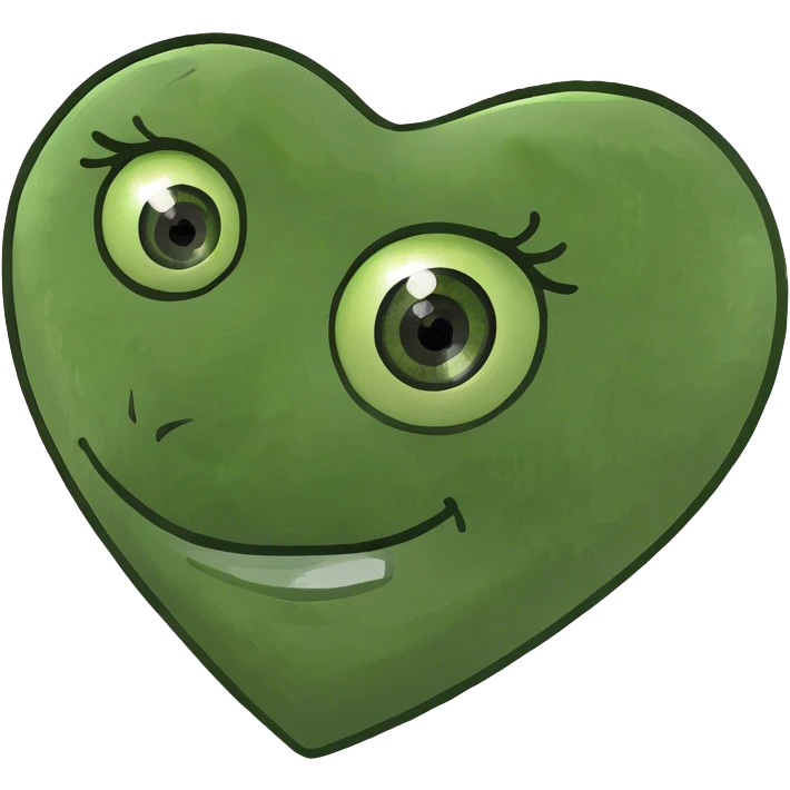 Eye inside light red heart emoji
