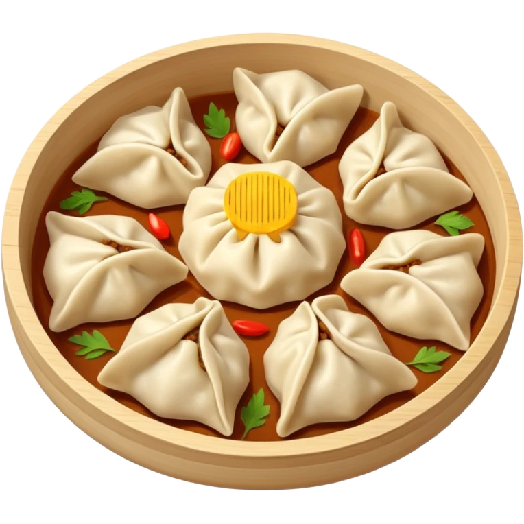 folded snacks,mantı emoji