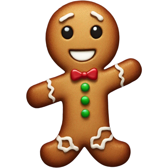 Gingerbread man emoji