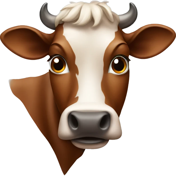 Brown western cow emoji