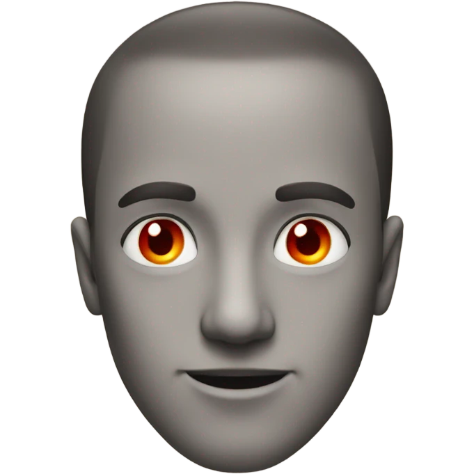 Guy with super red eyes emoji