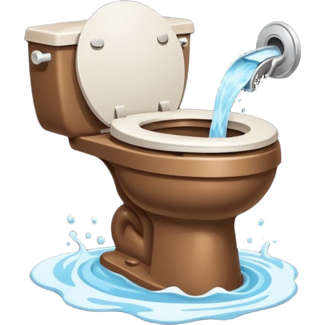 overflowed dirty toilet emoji