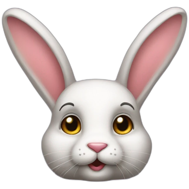 80s rabbit emoji