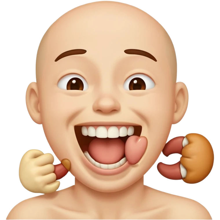 a person chokeing and laughing  emoji