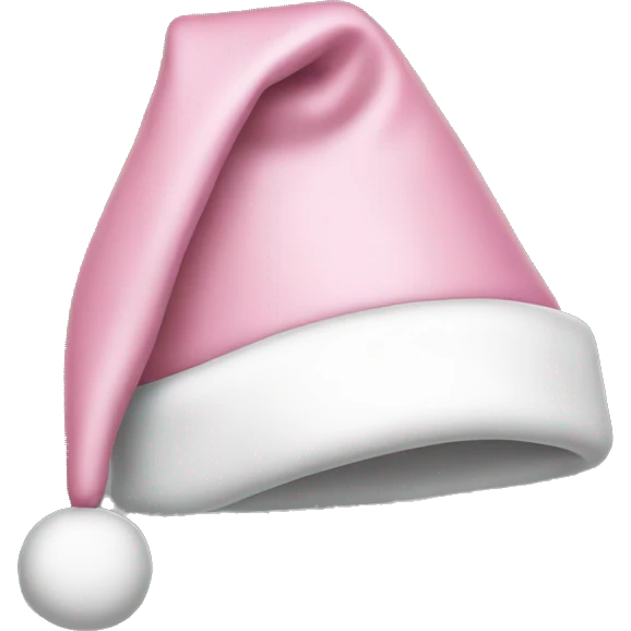 light pink santa hat emoji