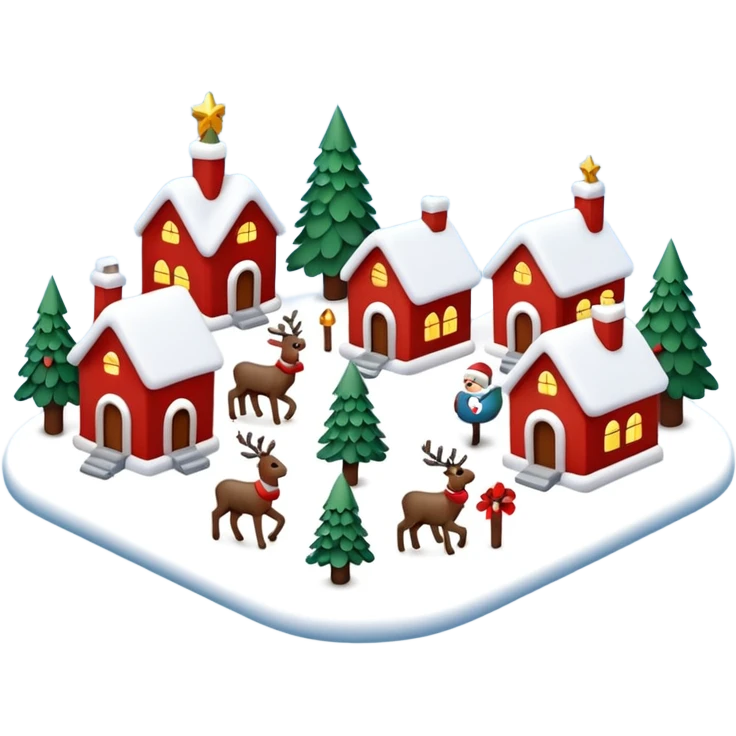 christmas village emoji