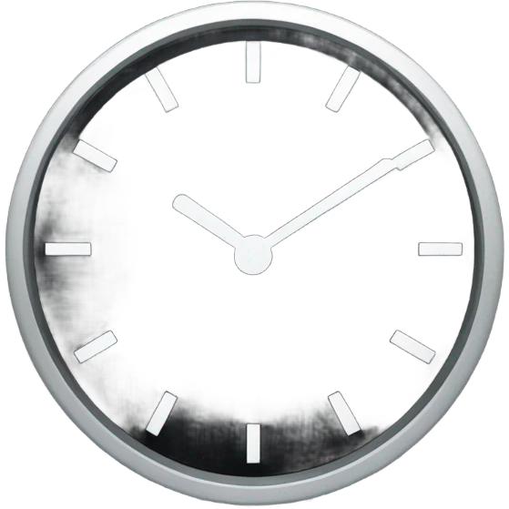 Black clock emoji