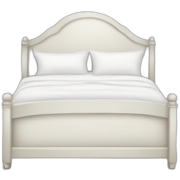 White bed emoji