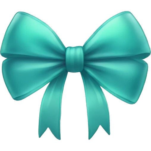 Glass bow emoji