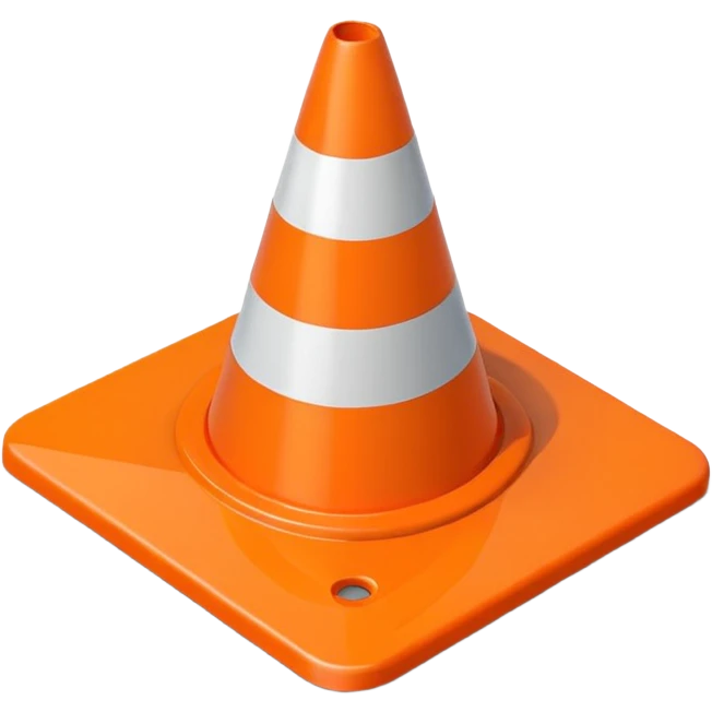 traffic cone orange  emoji