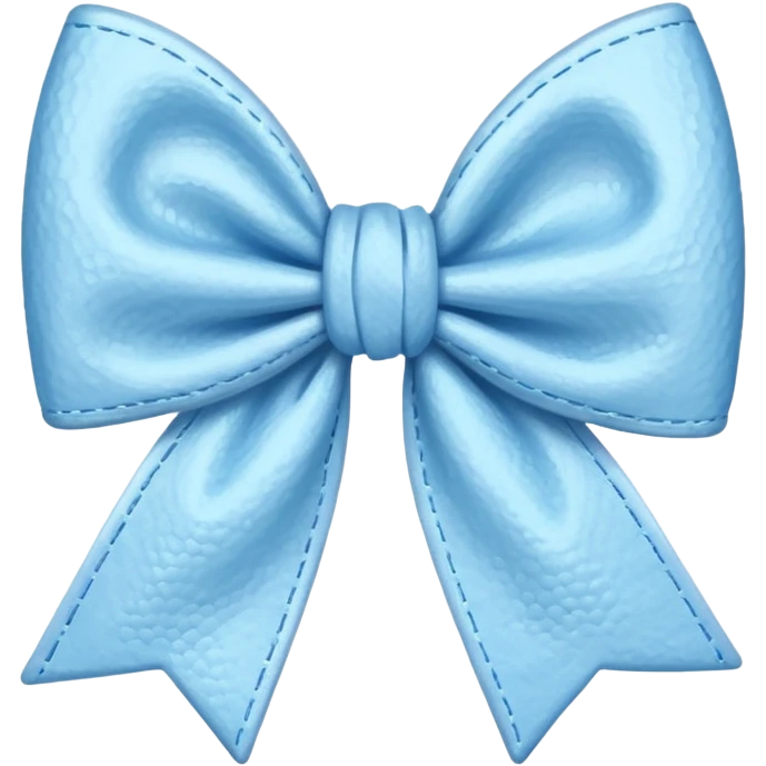 artsy bow delicate pastel blue colour emoji