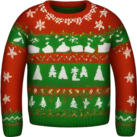 ugly christmas sweater emoji