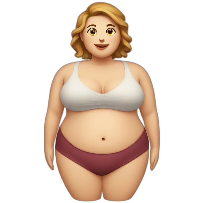 obese-woman-big-belly emoji