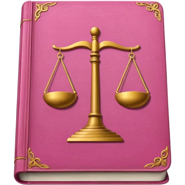 pink law book emoji