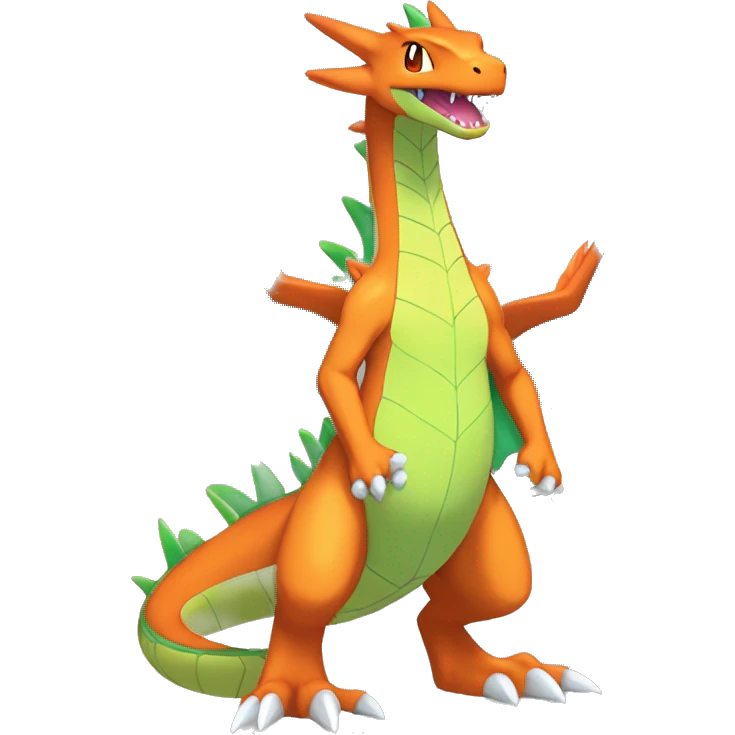 Anthro Cool Edgy Legendary Colorful Shy Shiny Fakemon-Pokémon-Flygon-Charizard-Fantasy-Creature With Full Body Detailed High Quality emoji