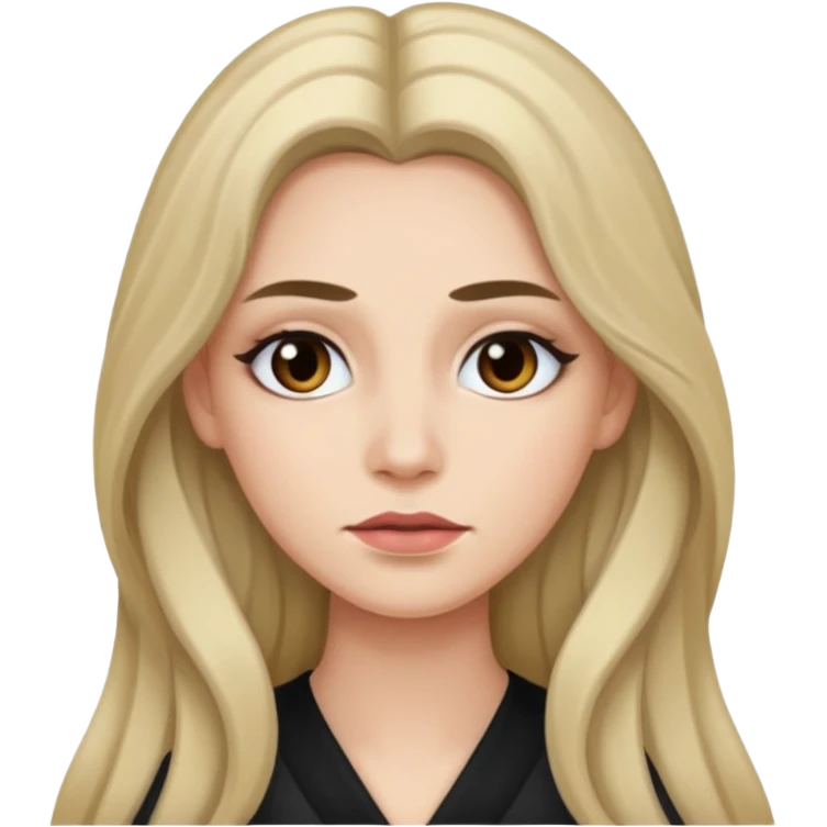 long haired make up arist emoji