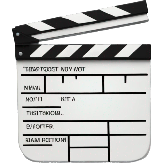 clapboard emoji