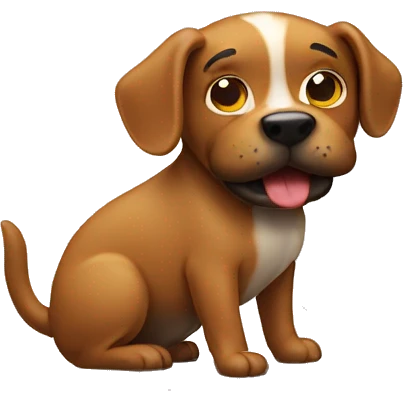 dog pooping emoji