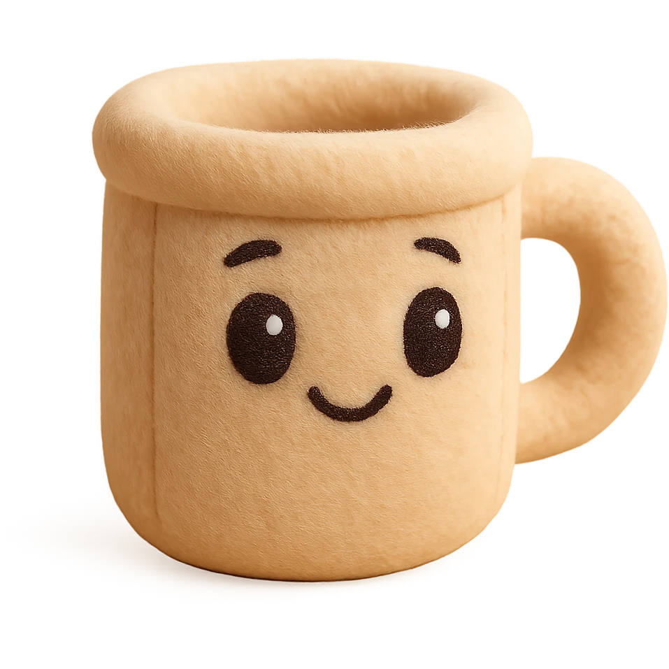 Remove the background while keeping the smooth organic 3D style with a soft beige color palette. The design should be minimal and elegant, with rounded shapes and soft lighting, avoiding blocky forms. emoji