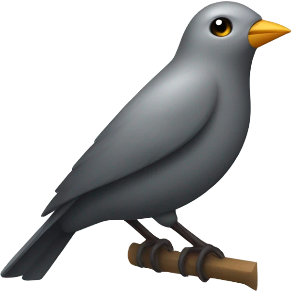 bird with very sharp jawline emoji