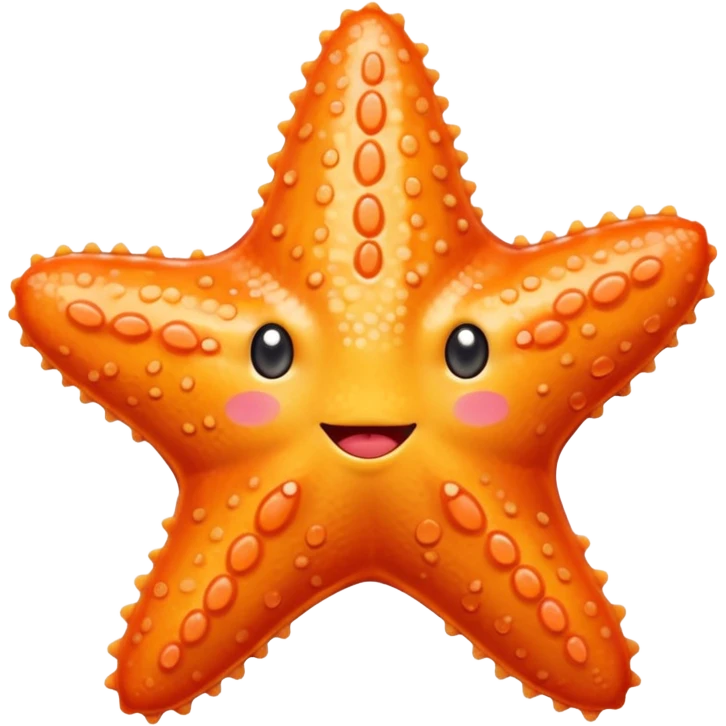 Blushed cheeks starfish emoji