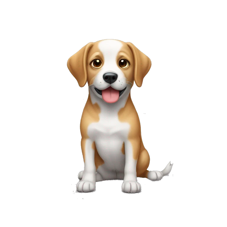 Un chien avec un caleçon  emoji