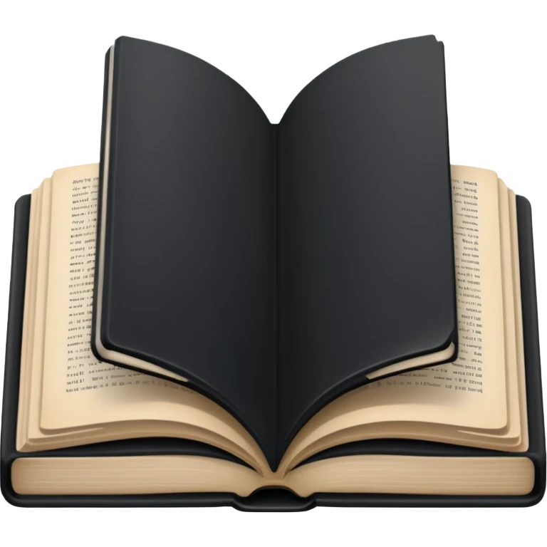 open book with completely black pages emoji