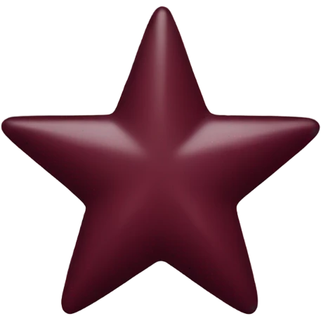 Burgundy star emoji