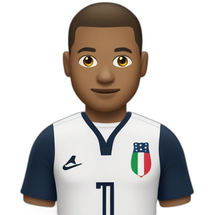 Kilyan Mbappé avec une robe emoji