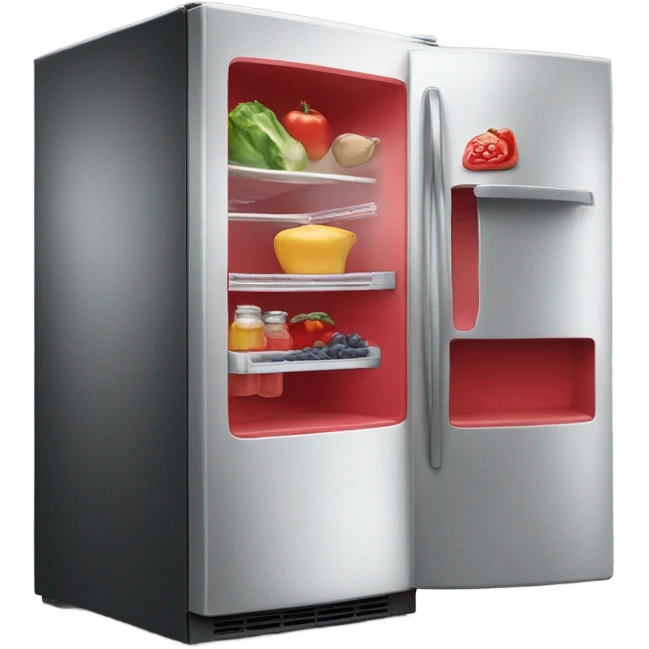 Red refrigerator  emoji