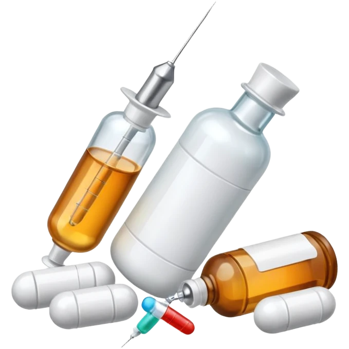 alcohol pills and drugs and serynge  emoji