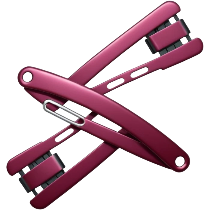 burgundy hairclips emoji