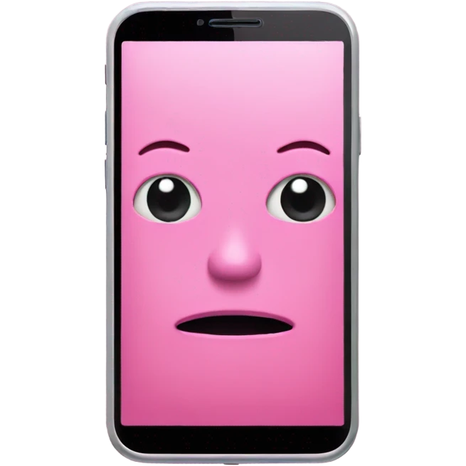 Pink smartphone  emoji