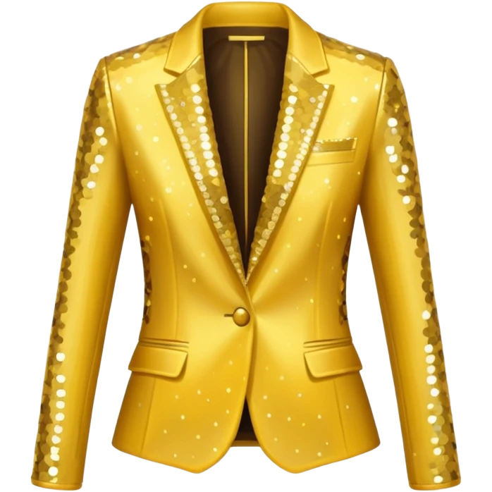 yellow sparkling jacket emoji
