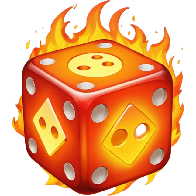 fire dice mitical emoji