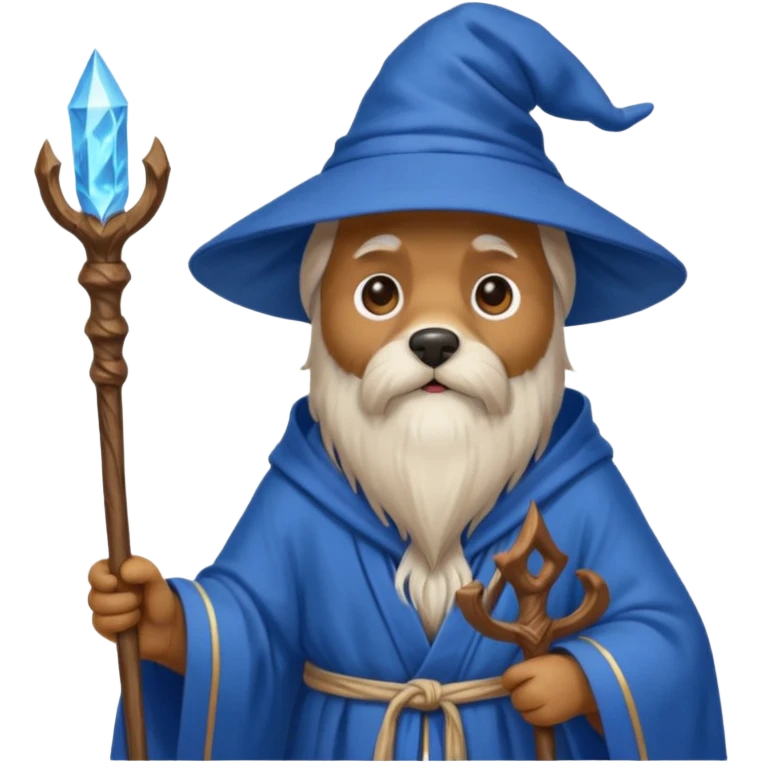 Dog wizard emoji